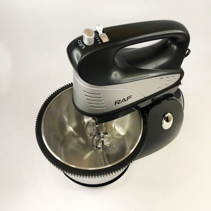 Миксер ручной на кухню RAF R6661 стационарный с вращающейся чашей 2 литра 800W