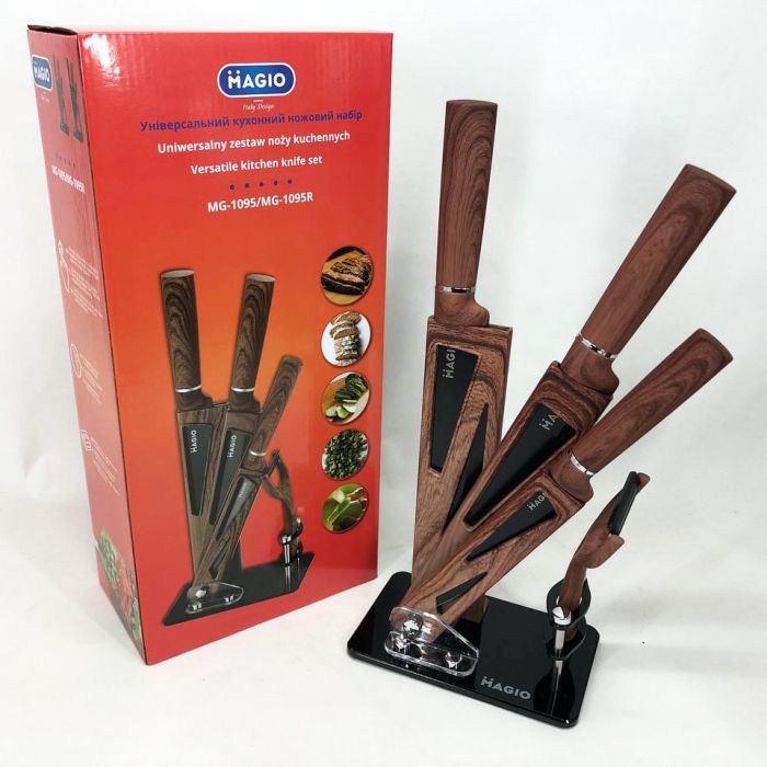 Набор ножей Magio MG-1095 5 предметов, Поварские кухонные ножи набор, Набор ножей для кухни