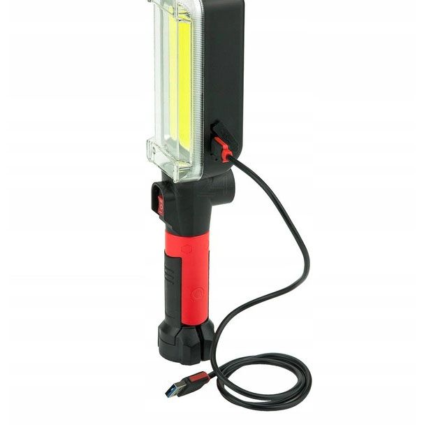 Фонарь кемпинговый ZJ-8859-COB-3 аккумуляторный 18650 х 2, зарядка от micro USB, с магнитом и крючком