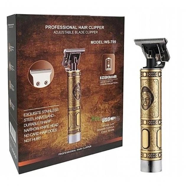 Триммер Для Стрижки Волос Hair Clipper WS-T99 Km Для Бороды Окантовочный, профессиональная электробритва