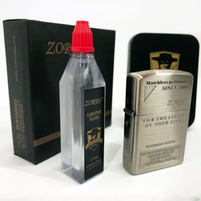 Зажигалка бензиновая Zorro HL-283, зажигалки в подарочных коробках, зажигалка подарок на день рождения