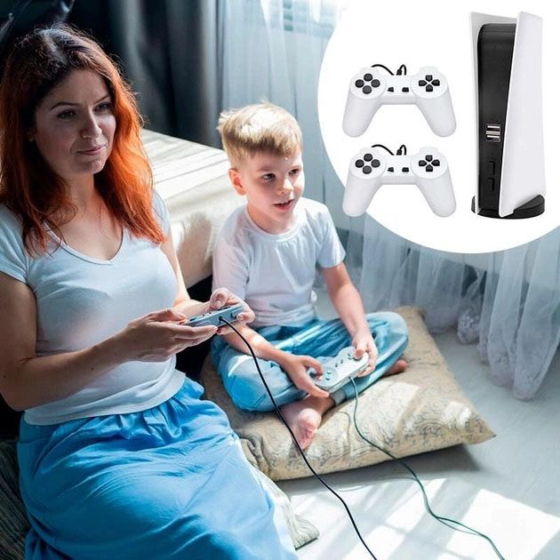 Игровая консоль ретро приставка для телевизора Dendy Game Station GS5 200 игр 8 Bit