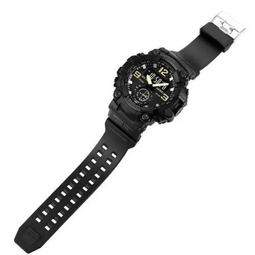 Часы наручные мужские SKMEI 1965BK BLACK, армейские часы противоударные. Цвет: черный
