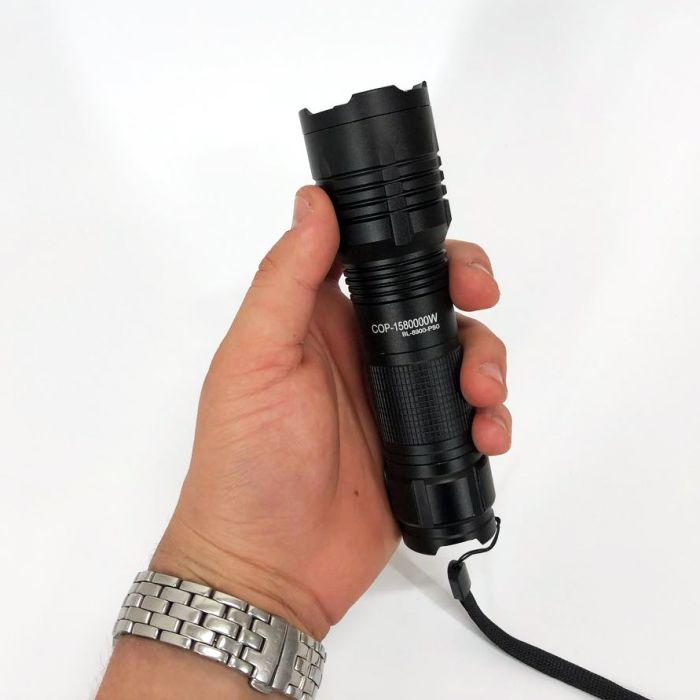 Карманный тактический фонарь Bailong BL-8900-P50 аккумуляторный фонарь 12 и 220 Вт, карманный мини фонарь