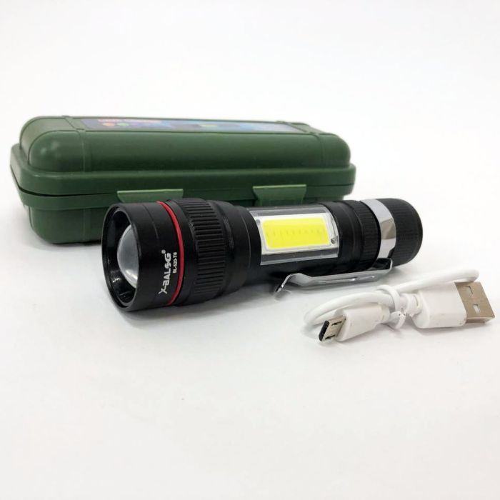 Фонарь тактический Bailong BL-520 T6 светодиодный на аккумуляторе, карманный мини фонарь, ручной мощный