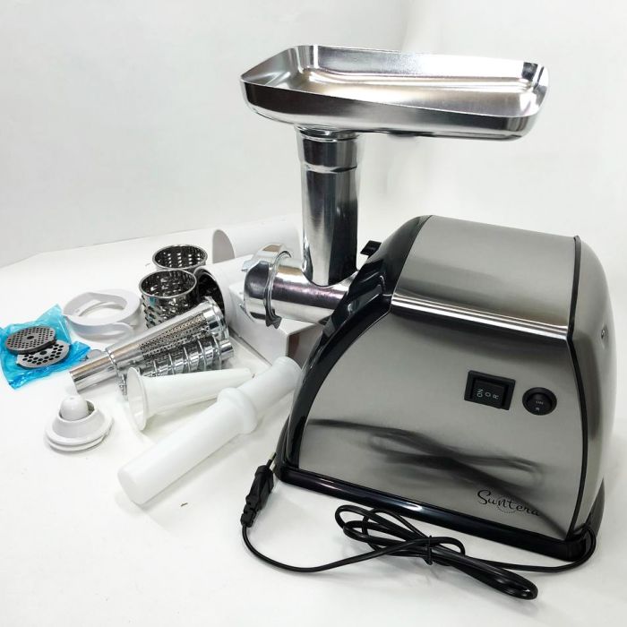 Мясорубка Suntera SMG-5454SS, Кухонная мясорубка, Мясорубка электрическая металл, Мясорубка-соковижималка