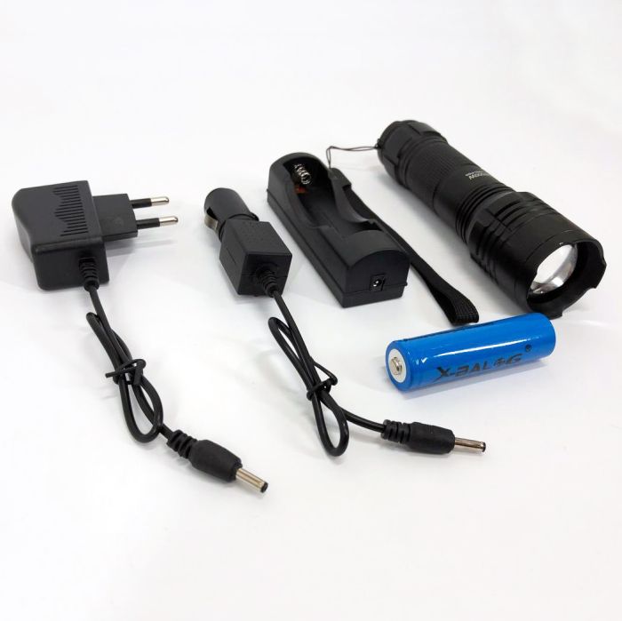 Карманный тактический фонарь Bailong BL-8900-P50 аккумуляторный фонарь 12 и 220 Вт, карманный мини фонарь