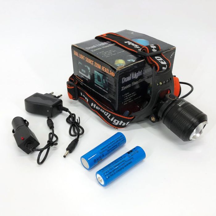 Налобный тактический фонарик POLICE BL-2199-T6, мощный аккумуляторный налобный фонарик, головной фонарик