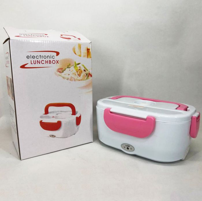Ланч бокс электрический с подогревом Lunch Heater 220 V Pro, ланч бокс от сети. Цвет: розовый