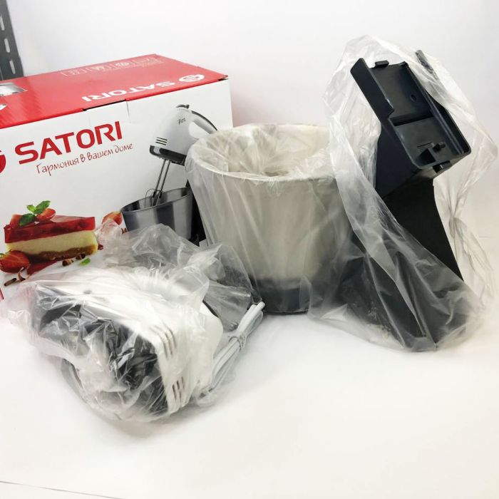 Миксер Satori SM-1920-GR, миксер 2в1, миксер 7 скоростей, миксер планетарный комбайн, кухонный миксер