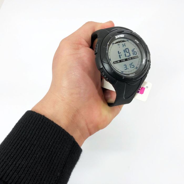 Мужские часы SKMEI 1025BK ARMY BLACK, часы тактические противоударные. Цвет: черный