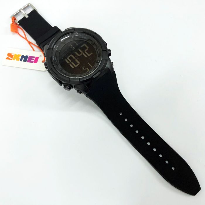 Часы наручные мужские SKMEI 1845BK BLACK, водонепроницаемые мужские часы. Цвет: черный