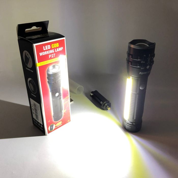 Карманный фонарик PLD-P27 White Laser LED PM10-TG+COB, Сверхмощный фонарик, Подствольный фонарик