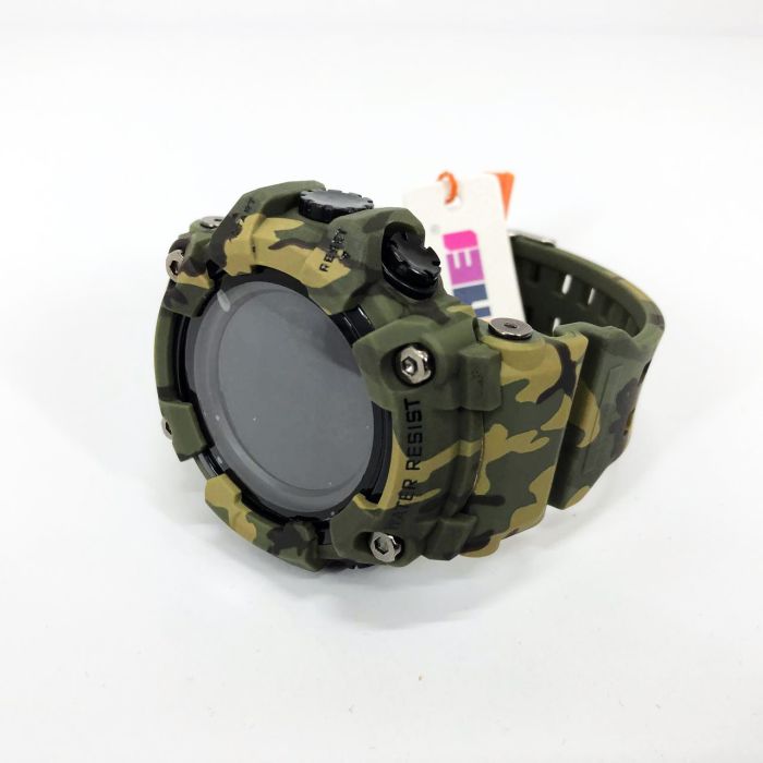 Часы наручные мужские SKMEI 1968CMGN GREEN CAMO, водонепроницаемые мужские часы. Цвет: камуфляж