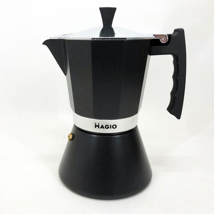 Гейзерная кофеварка Magio MG-1006 450 мл, гейзер для кофе, Кофеварка эспрессо для плиты