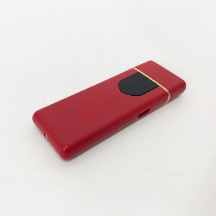 Электрозажигалка USB ZGP ABS, сенсорная зажигалка электрическая спиральная. Цвет: красный
