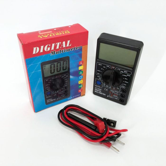Цифровой мультиметр Digital Tech DT700D большой дисплей (со звуком), мультиметр с защитой