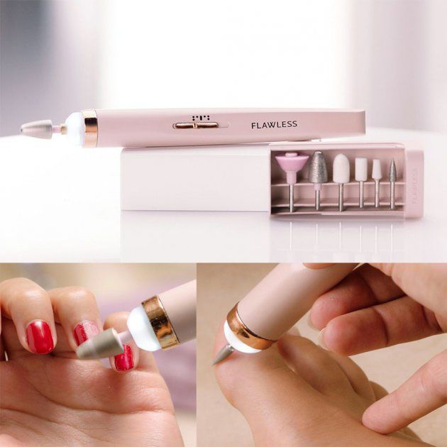 Фрезер для маникюра и педикюра Flawless Salon Nails, ручка фрезер для маникюра. Цвет: розовый