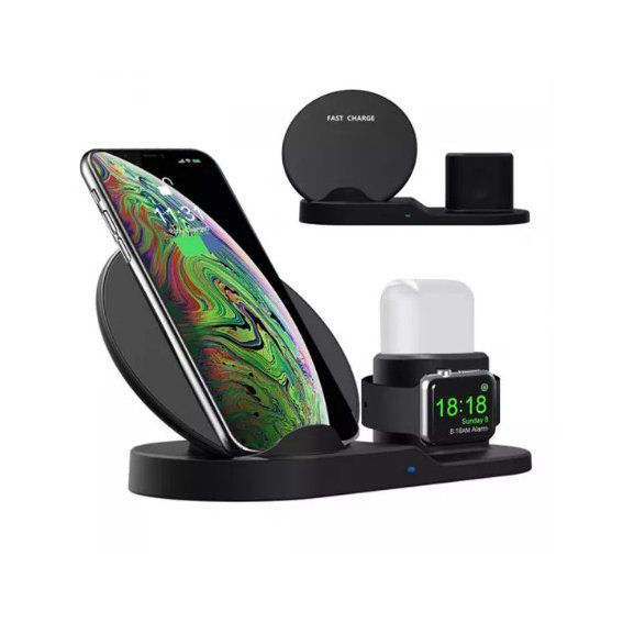 Док-станция зарядная станция Wireless fast charger 3 в 1