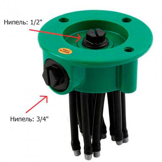 Спринклерный ороситель - распылитель для газона 360 Multifunctional Water Sprinklers