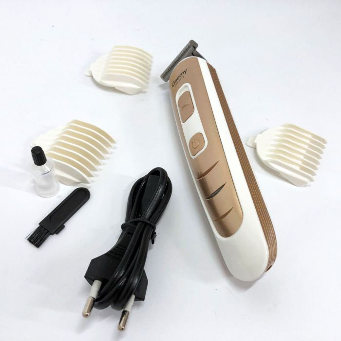 Машинка для стрижки волос Gemei GM-6113 аккумуляторная, машинка мужская для бритья. Цвет: золотой
