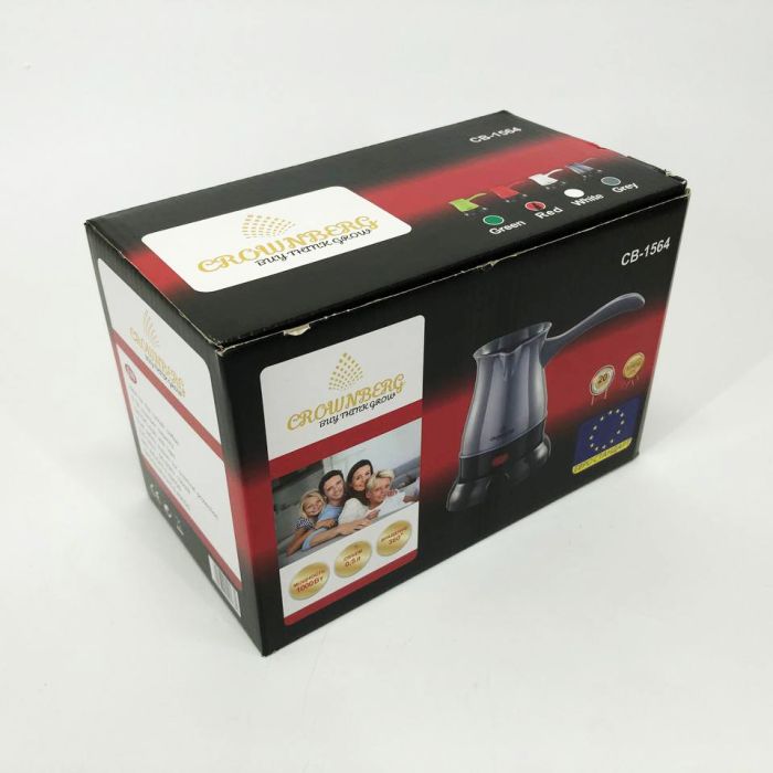 Турка электрическая кофеварка Crownberg CB-1564, электро кофеварка турка. Цвет: красный
