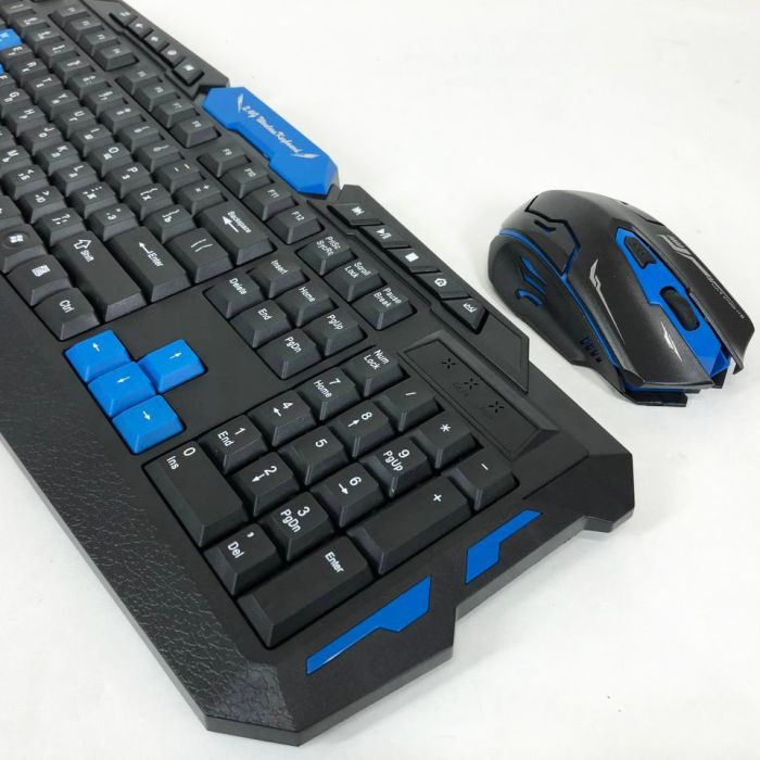Клавиатура с мышкой HK-8100, игровая клавиатура и мышь для пк, беспроводная клавиатура и мышь