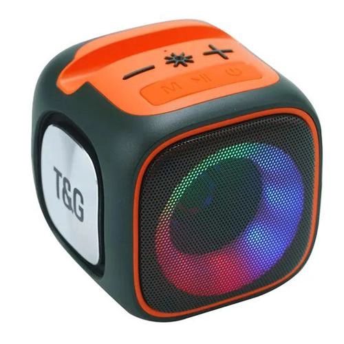 Портативная Bluetooth колонка TG359 7W с RGB подсветкой, аккумуляторная колонка для музыки. Цвет: зеленый
