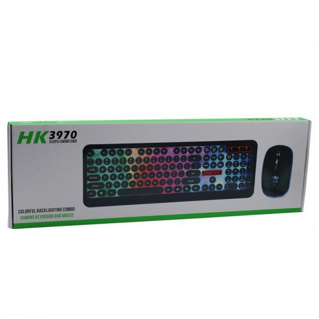 Комплект проводная клавиатура и мышка с LED подсветкой UKC HK-3970