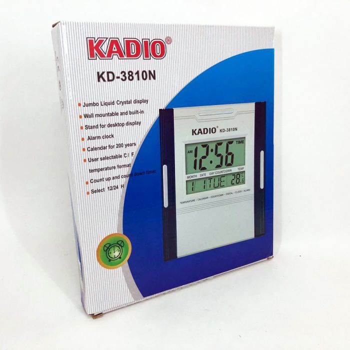 Электронный многофункциональный будильник Kadio KD-3810N, настольные электронные часы