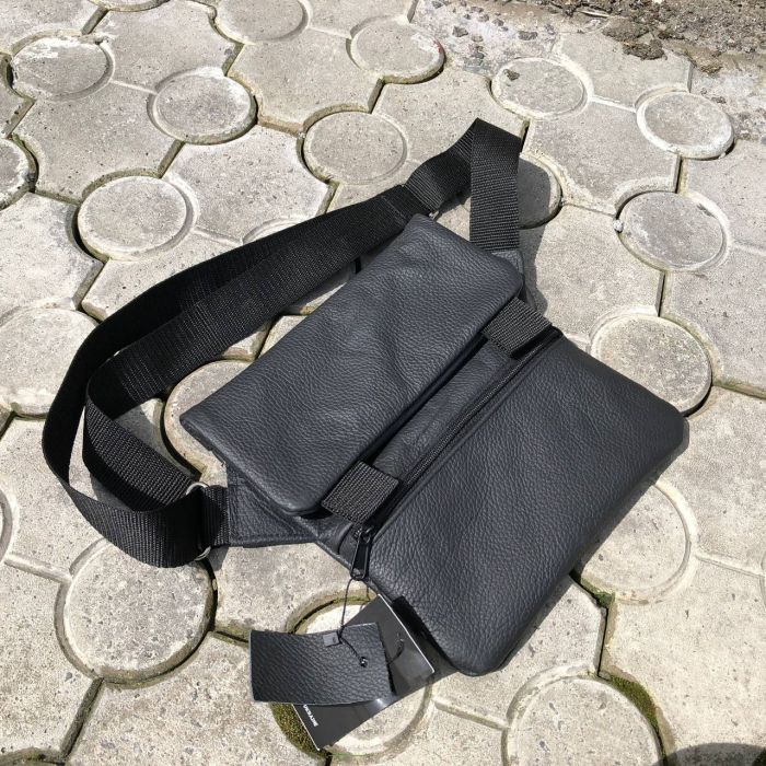 Набор 2В1. Кожаная сумка с кобурой + фонарик профессиональный POLICE BL-X71-P50