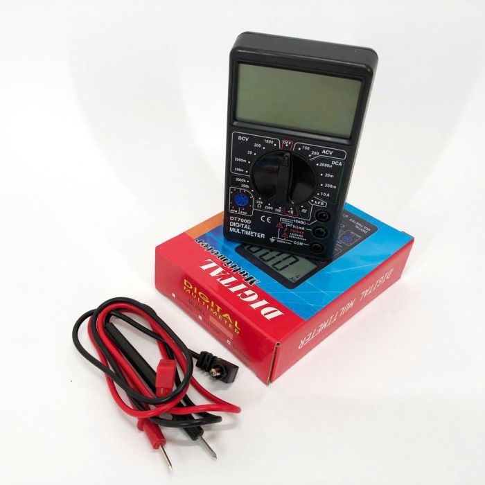 Цифровой мультиметр Digital Tech DT700D большой дисплей (со звуком), мультиметр с защитой