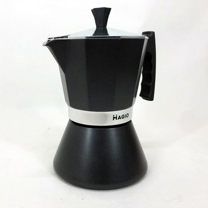 Гейзерная кофеварка Magio MG-1005 300 мл, гейзерная кофеварка для плиты, кофеварка гейзерного типа, кофейник
