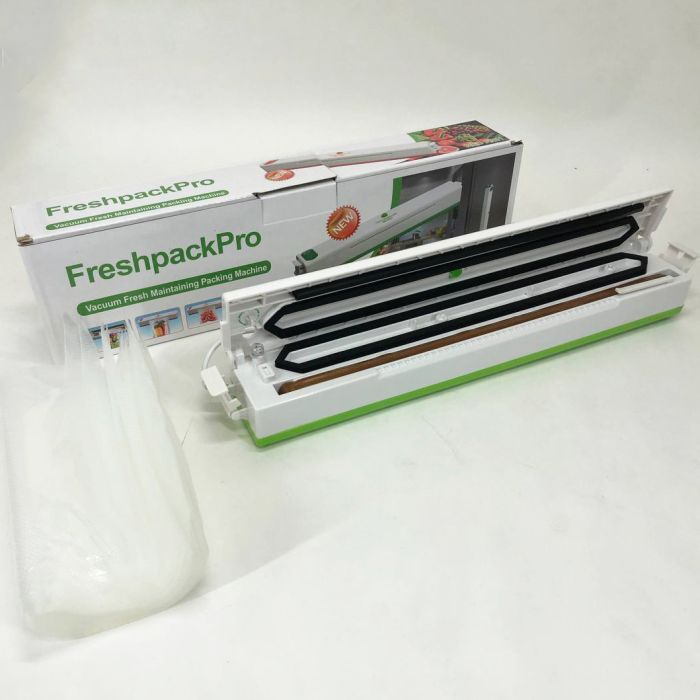 Вакууматор Freshpack Pro вакуумный упаковщик еды, бытовой. Цвет: зеленый
