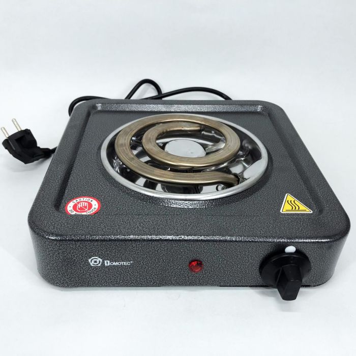 Электроплита Domotec MS-5531, электроплита настольная одноконфорочная, электроплита для дачи. Цвет: серый