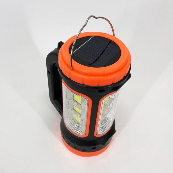 Кемпинговый фонарь XBL 818C-3W+COB, фонарь-светильник аккумуляторный кемпинговый. Цвет: оранжевый