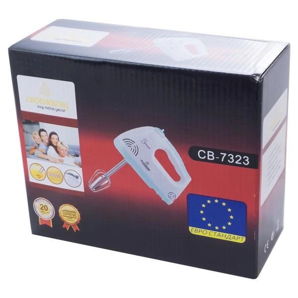 Миксер Crownberg CB-7323 300 Вт 5 Скоростей, ручной миксер с насадками, кухонный миксер, хороший миксер