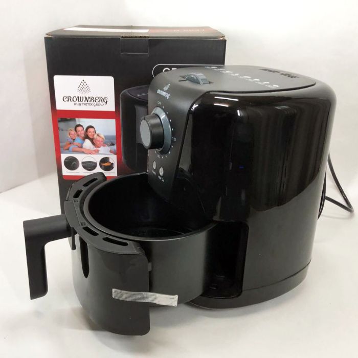 Фритюрница для дома с таймером Crownberg CB-5541 на 1.5 л безмасляная фритюрница 1200 Вт