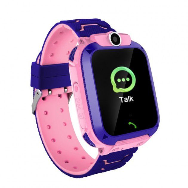 Детские Смарт Часы Smart Baby Watch Q12 SIM /Bluetooth /LBS/GPS. Цвет: розовый