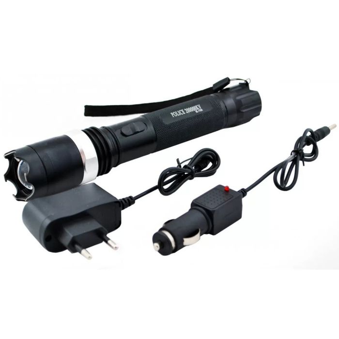 Светодиодный фонарь тактический Police BL-1104 ЗУ 220В + чехол, фонарь ручной тактический