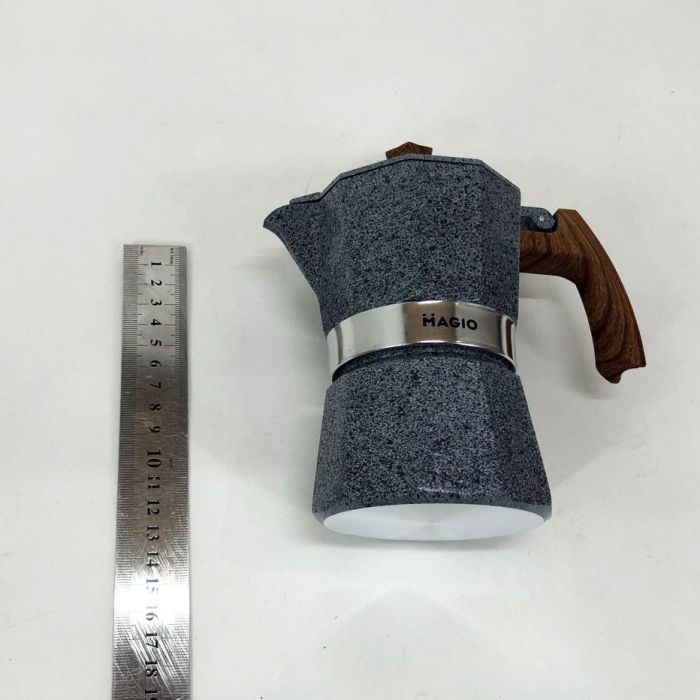 Гейзерная кофеварка Magio MG-1010 150 мл, гейзерная кофеварка для плиты, кофейник гейзерный