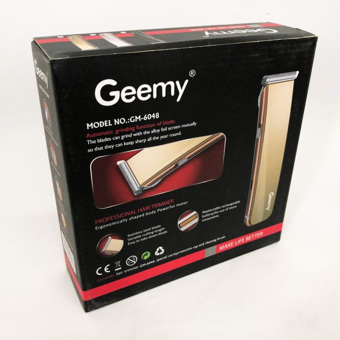 Машинка для стрижки GEMEI GM-6048, Машинка для стрижки домашняя, электробритва для головы. Цвет: черный
