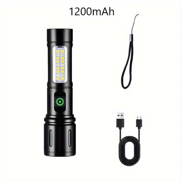 Карманный фонарик PLD-603 White с LED-лазером PM10-TG+18SMD (белый+красный), Лед фонарь переносной