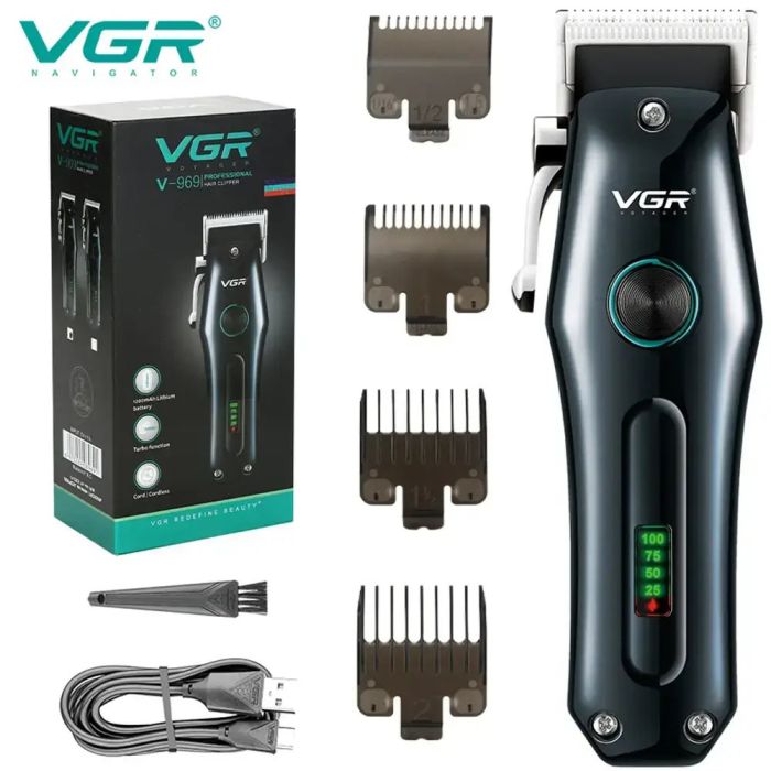 Аккумуляторная машинка для стрижки волос VGR V-969, Машинка для стрижки волос домашняя
