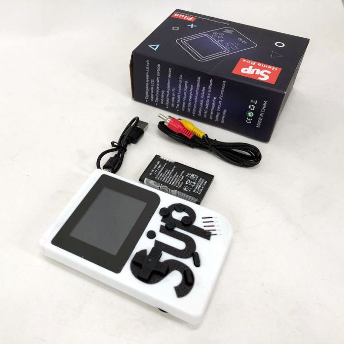 Игровая приставка консоль Sup Game Box 500 игр, Ретро приставка денди, Тетрис приставка. Цвет: белый
