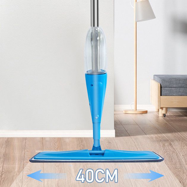 Швабра с распылителем Water Spray Mop, Швабра спрей с распылителем и емкостью для воды. Цвет: синий