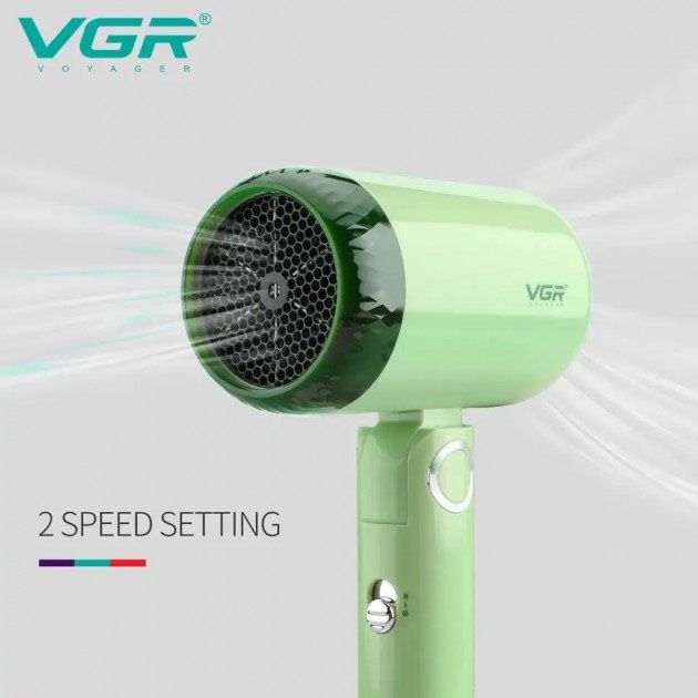 Дорожный складной фен VGR V-421 1200 Вт для сушки укладки волос электрофен, Фен для волос с режимами