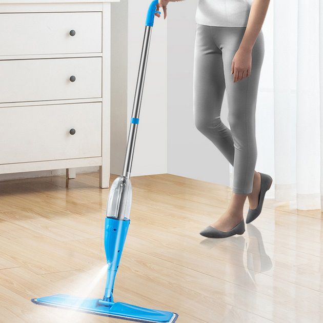 Швабра с распылителем Water Spray Mop, Швабра спрей с распылителем и емкостью для воды. Цвет: синий
