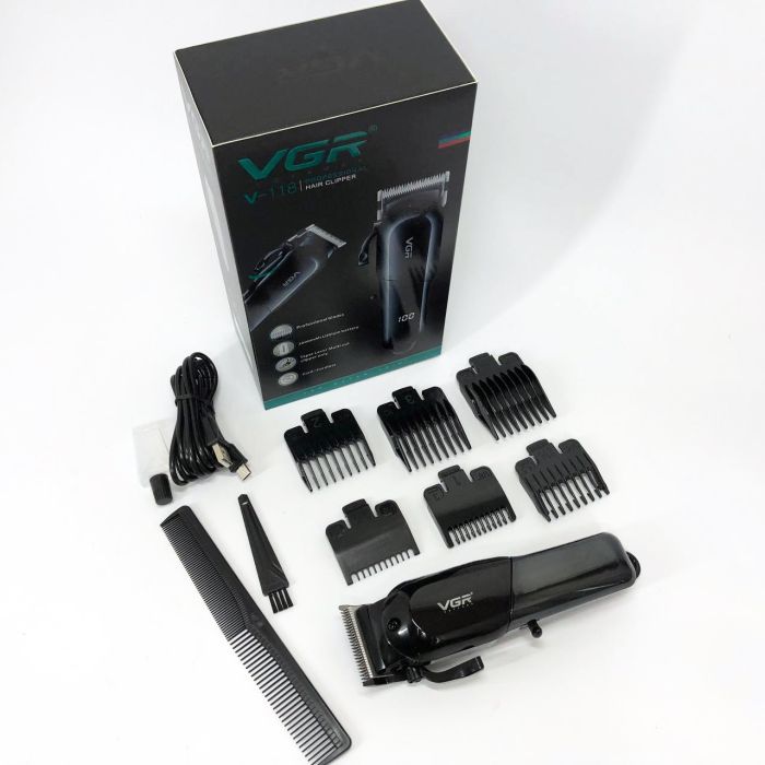 Машинка для стрижки волос и бороды VGR V-118, Машинка для стрижки волос беспроводна, Электробритва