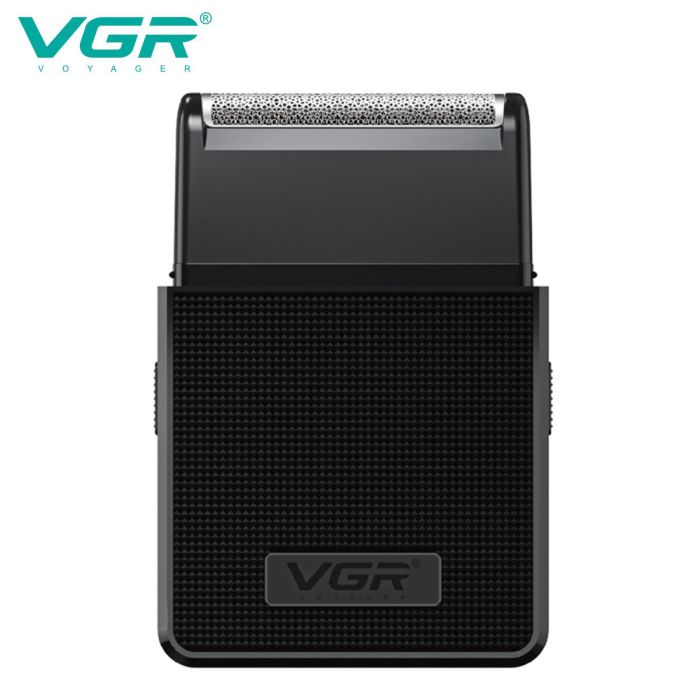 Электробритва VGR V-376 BLACK шейвер, Бюджетная машинка для стрижки бороды, Беспроводная электробритва